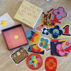 New Louis Vuitton Multicolor baggage suitcase stickers limited edition